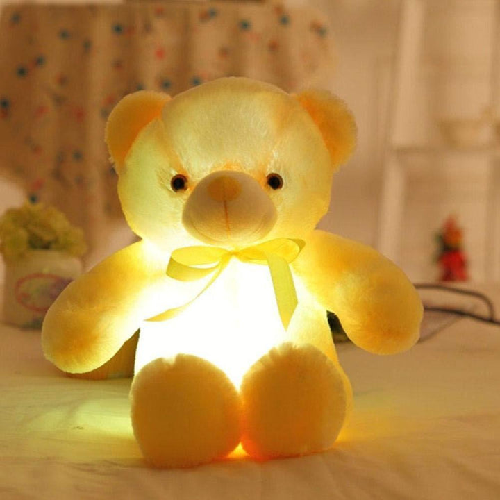 Ma Super Peluche Animaux en peluche Jaune 50 CM Mon ourson lumineux