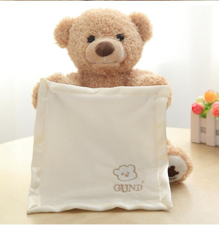 Ma Super Peluche Animaux en peluche L'Ours Cache Cache