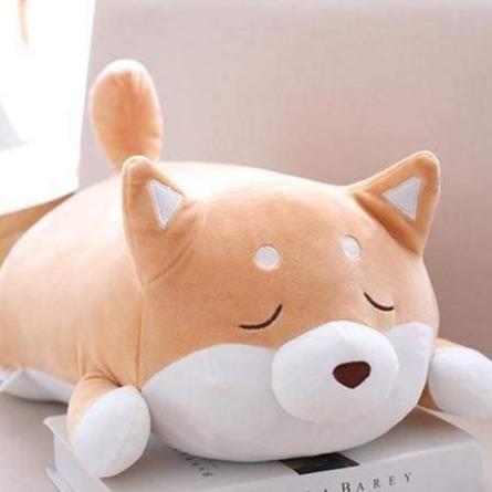 Ma Super Peluche Animaux en peluche Marron yeux fermés Peluche Chien Shiba inu fatigué