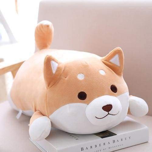 Ma Super Peluche Animaux en peluche Marron yeux ouverts Peluche Chien Shiba inu fatigué