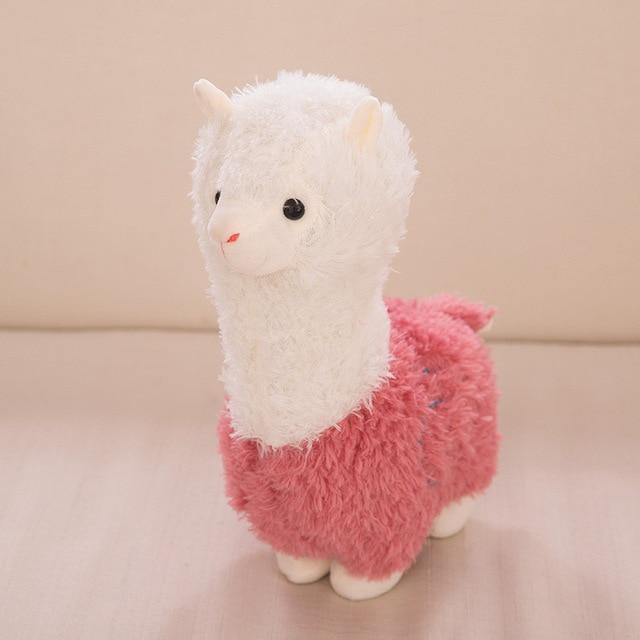 Ma Super Peluche Animaux en peluche Rose / 28cm Lama dans son tricot