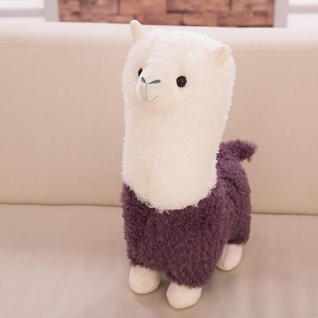 Ma Super Peluche Animaux en peluche Violet / 55cm Lama dans son tricot