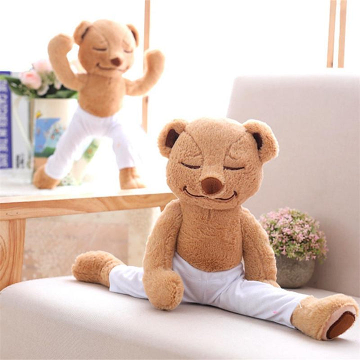 Ma Super Peluche Animaux en peluche Yoga bear / 40 cm Ours qui fait du yoga