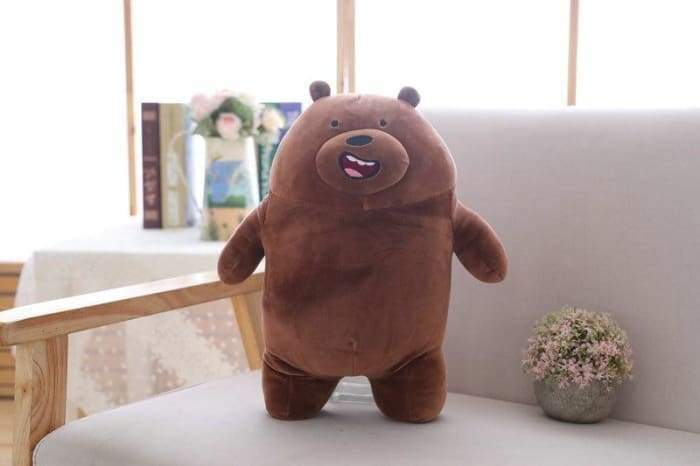 Ma Super Peluche Coussin Ours brun Ours Rigolo