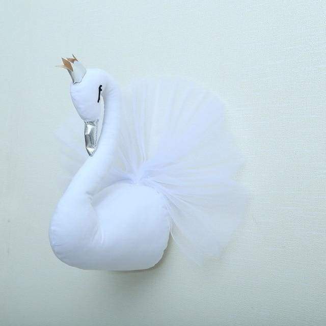 Ma Super Peluche Décoration Cygne blanc Cygne blanc en peluche - Décoration murale