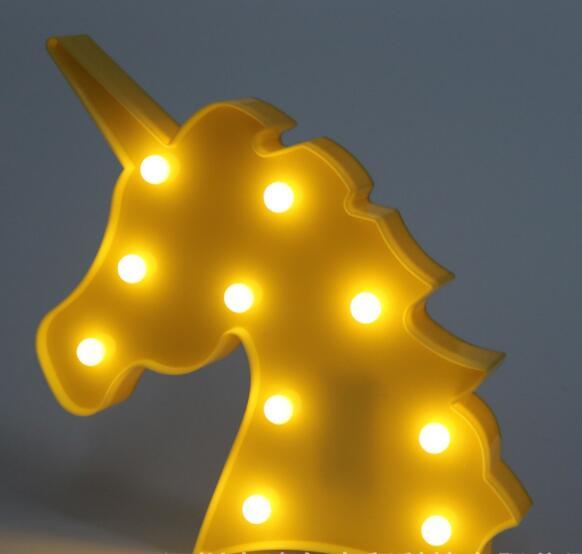 Ma Super Peluche Lumineux Tête Jaune Veilleuse Licorne