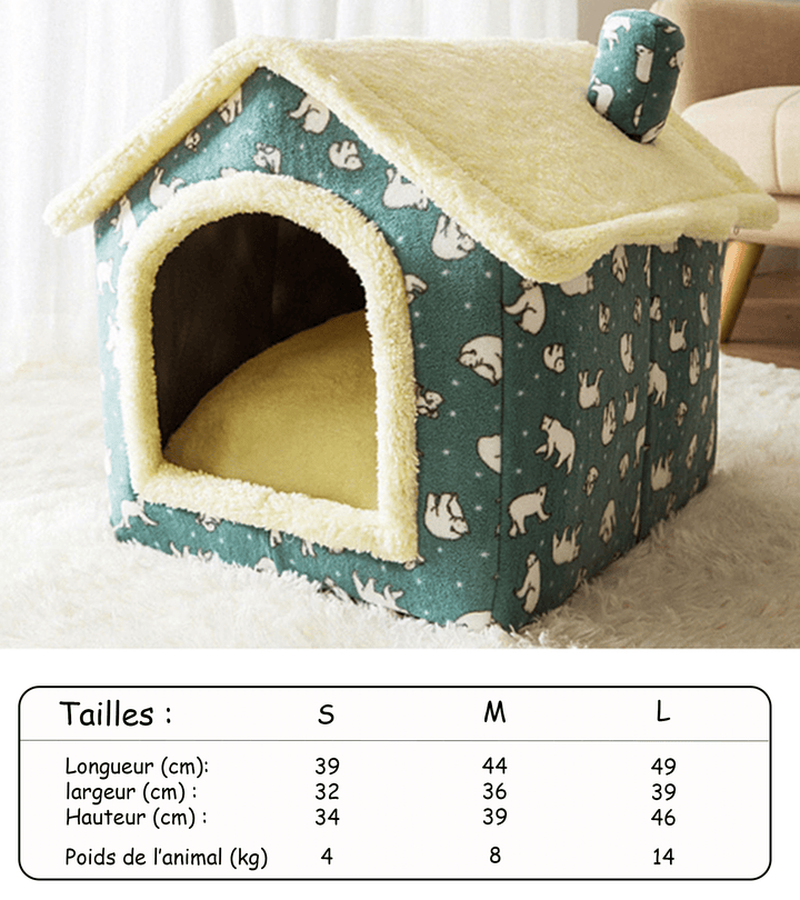 Ma Super Peluche Niche d'intérieur pour chat et chien