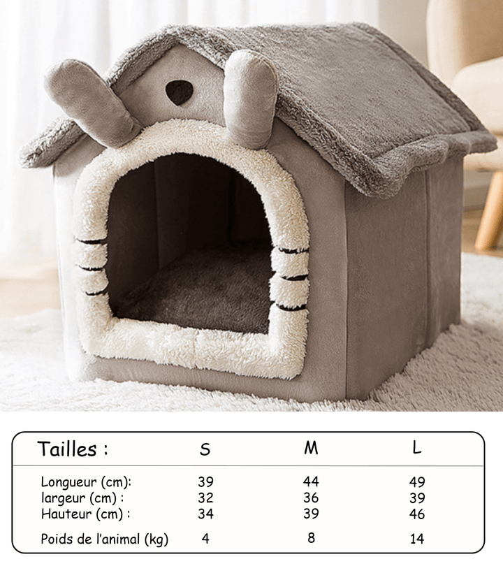 Ma Super Peluche Niche d'intérieur pour chat et chien