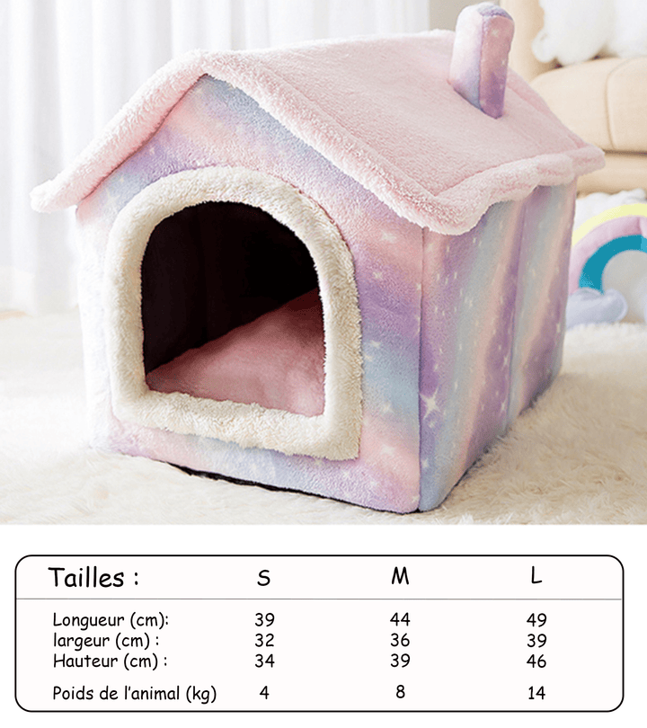 Ma Super Peluche Niche d'intérieur pour chat et chien