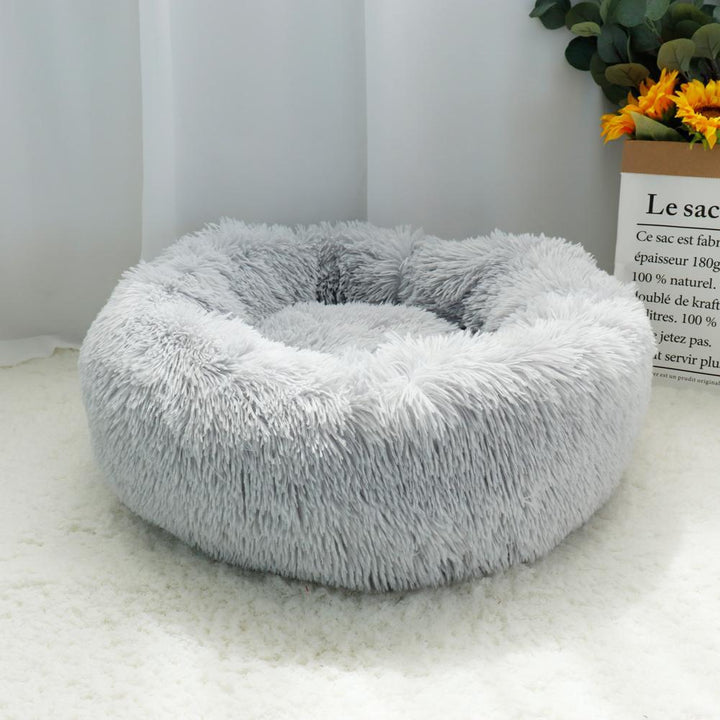 Ma Super Peluche Nos autres produits Gris clair / XS (40 cm) Panier douillet en peluche