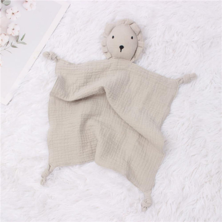 Ma Super Peluche Nos autres produits Gris Doudou serviette lion