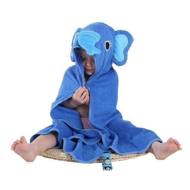 Ma Super Peluche Vêtements bébé Elephant Bleu Serviette de bain à capuche animaux pour bébés