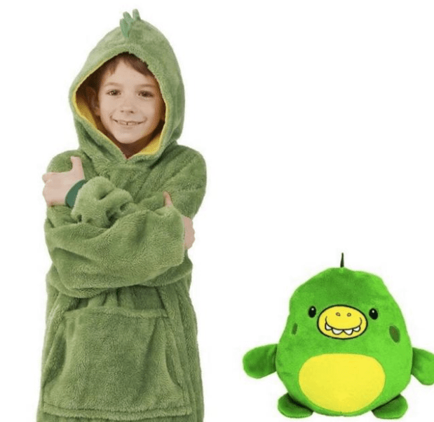 Ma Super Peluche Vêtements bébé Green / 80cm Sweat Plaid enfant Pet Hoodie