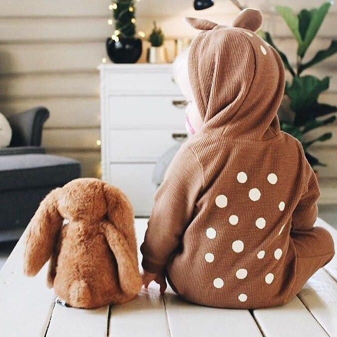 Ma Super Peluche Vêtements bébé Grenouillère bébé biche