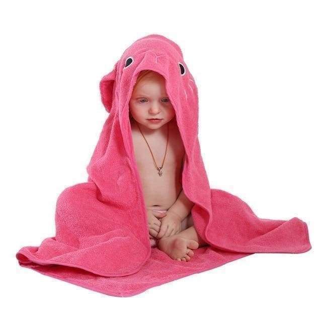 Ma Super Peluche Vêtements bébé Lapin Rouge Serviette de bain à capuche animaux pour bébés